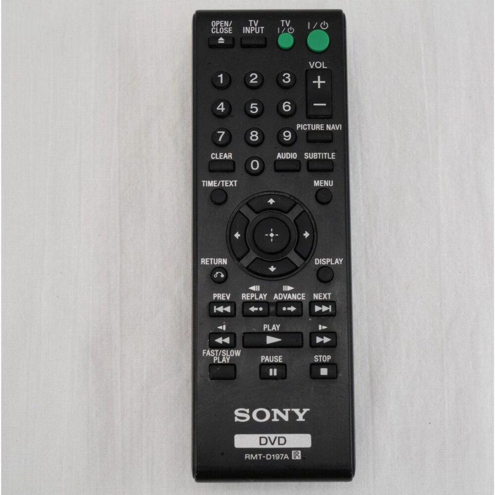 Sony Remote Control RMT-D197A | for DVD Players & TV's, Genuine OEM